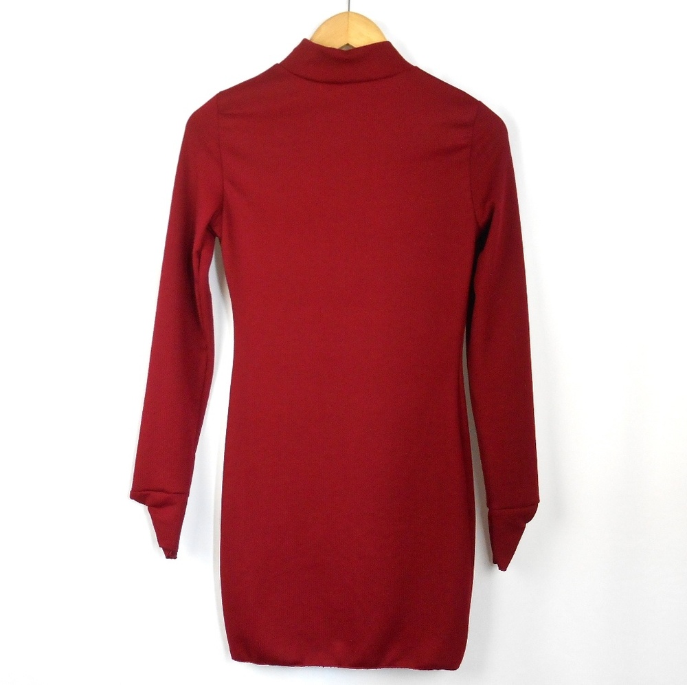 🆕️ High Collar Midi Dress - Picture 6 of 7
